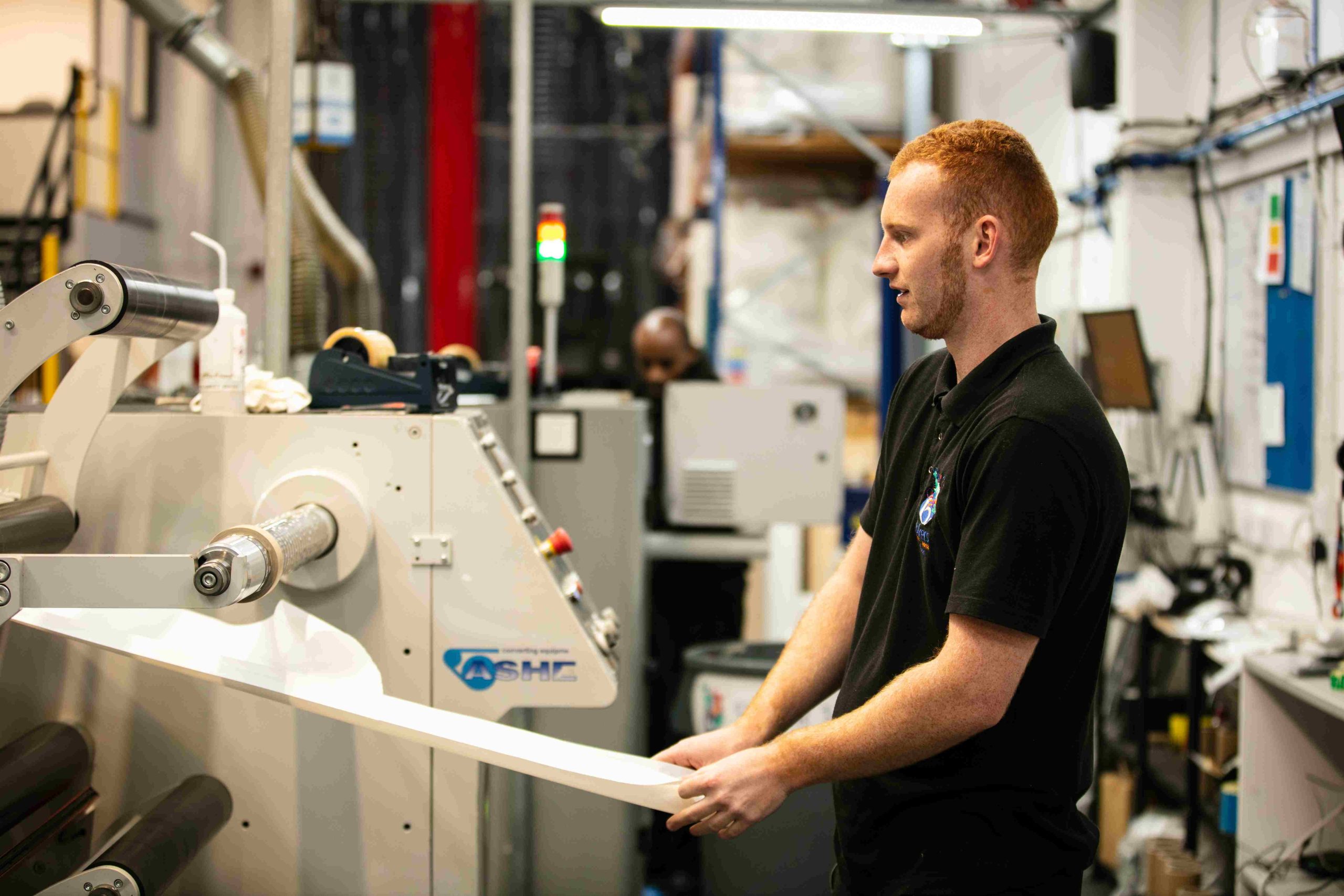 Slitter operator at Baker Materials Machine operator