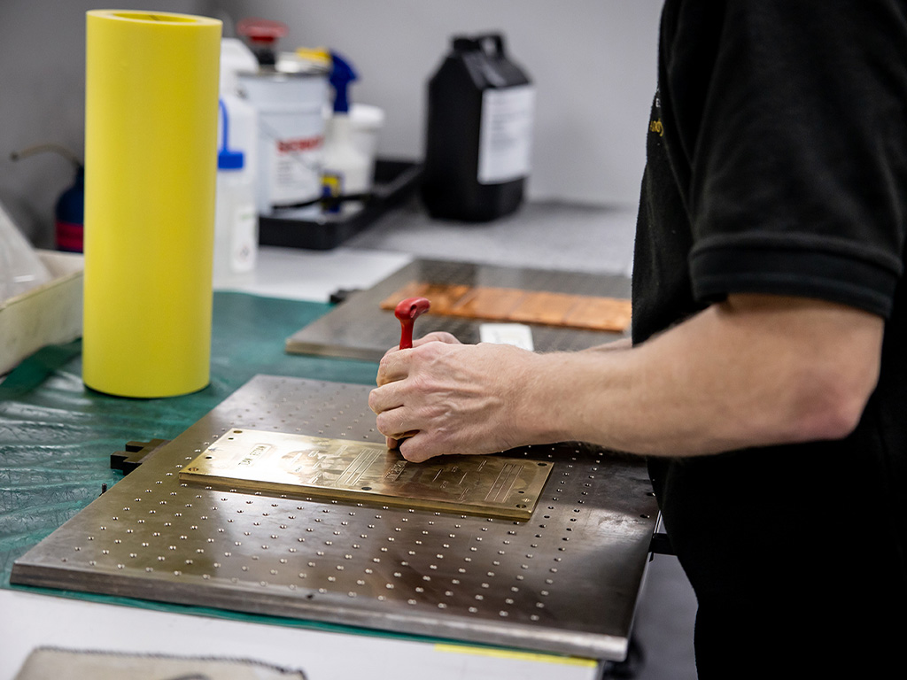 Label foiling and embossing