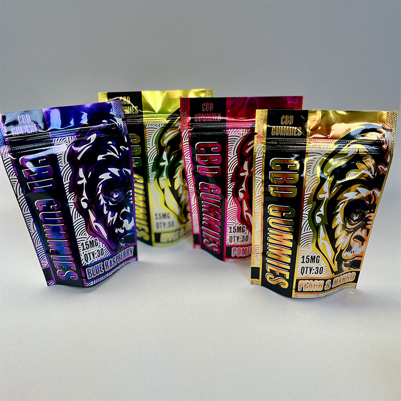 Custom printed pouches for CBD 