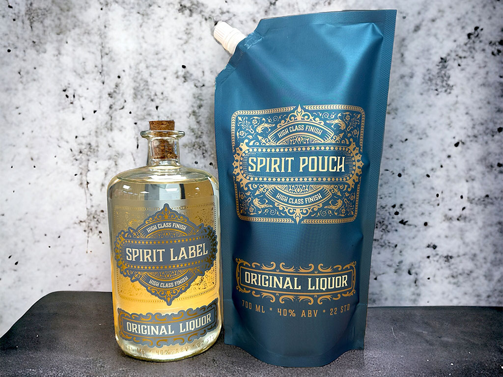 Hybrid-Packaging-Strategy-Example – Product range using both flexible pouches and labelled jars for sustainable packaging strategy.