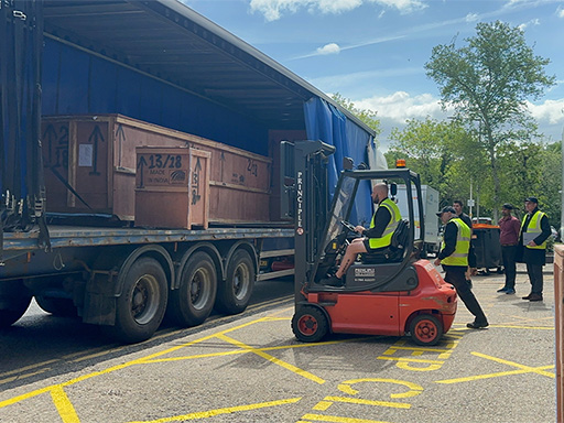 Warehouse and forklift truck oprator
