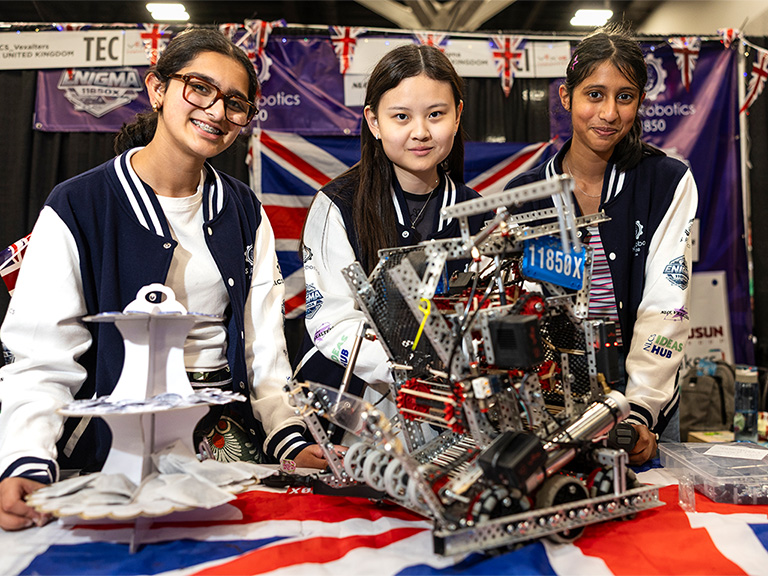 Bakers Sponsors Girls Robotics Team at World Finals