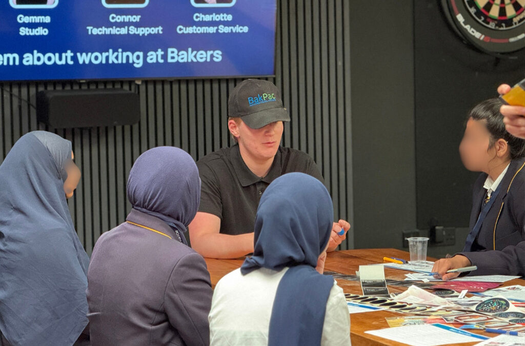 Baker Labels school visit